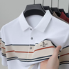 Ravicos Premium Maroon Striped Polo T-Shirt | Men's Cotton Regular Fit Half Sleeve Polo