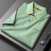 Ravicos Premium Black Polo T-Shirt with Orange Contrast | Men's Cotton Regular Fit Half Sleeve Polo